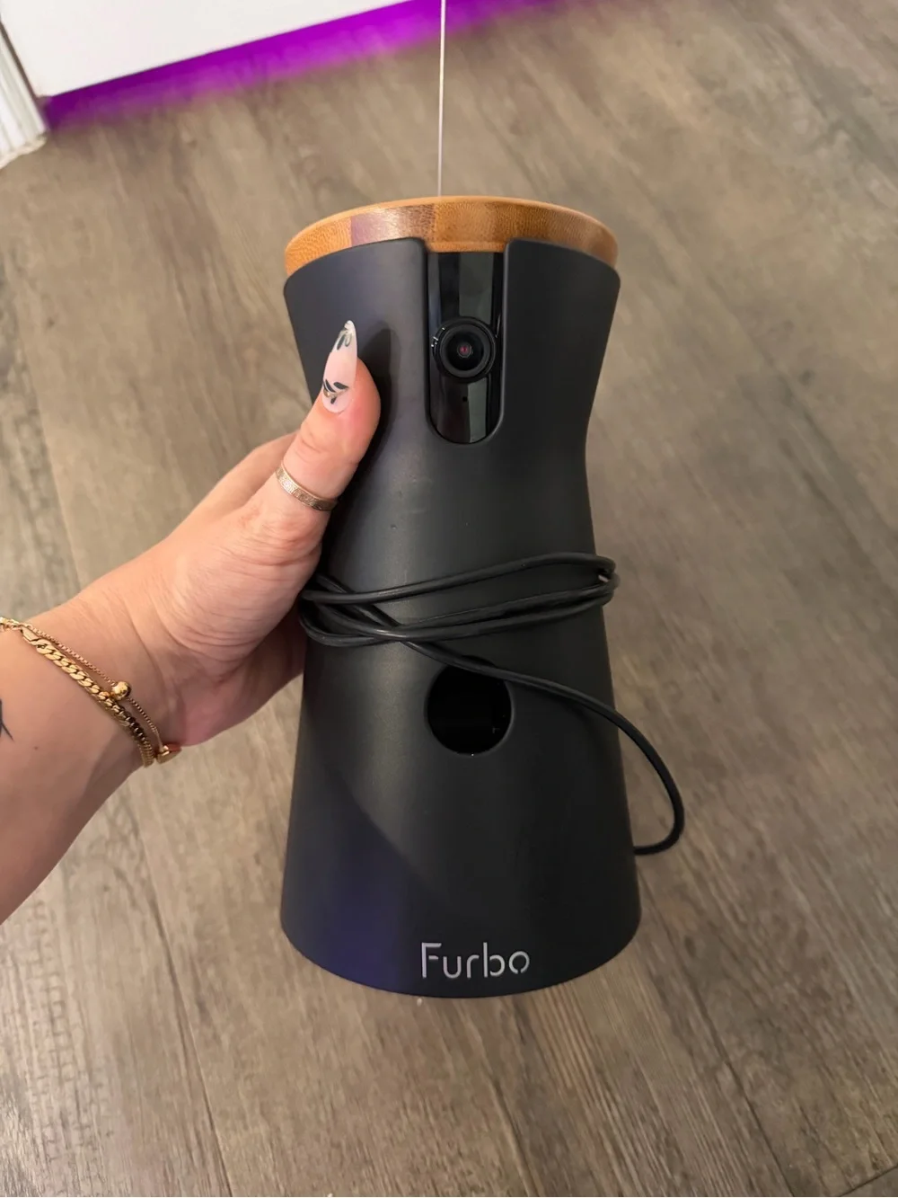 Furbo Cat Camera in Black - Like New 360 camera, throws treats